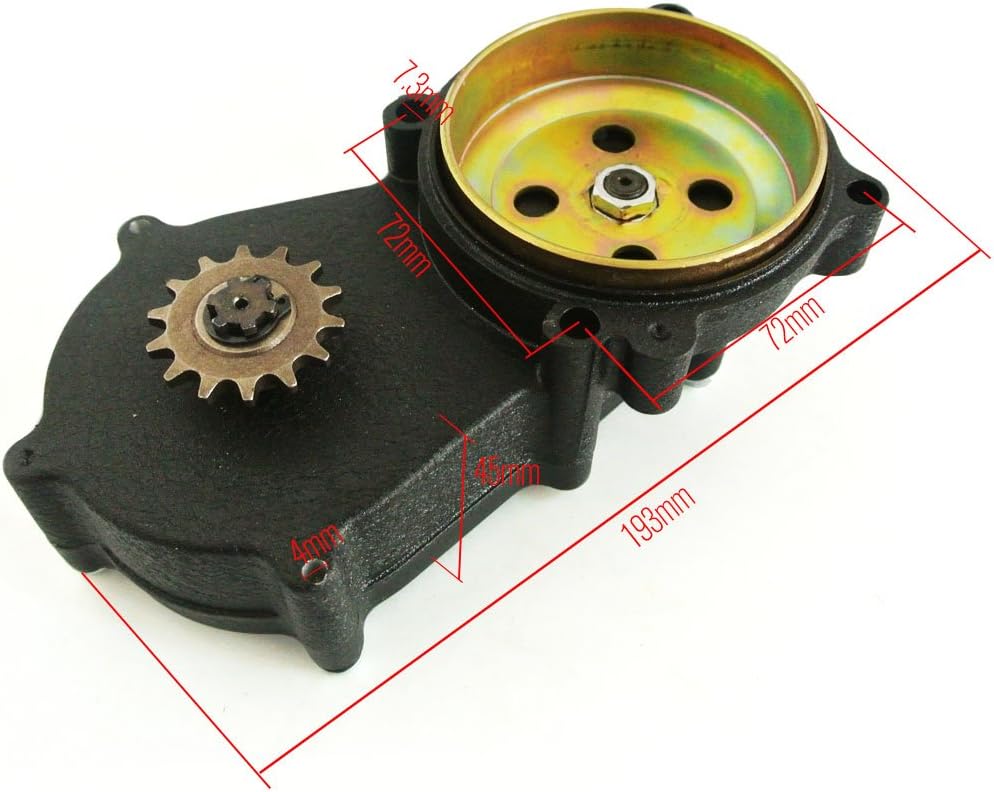 14T Tooth Double Chain Clutch Drum Gear Box for 47cc 49cc Mini Moto Dirt Bike I907