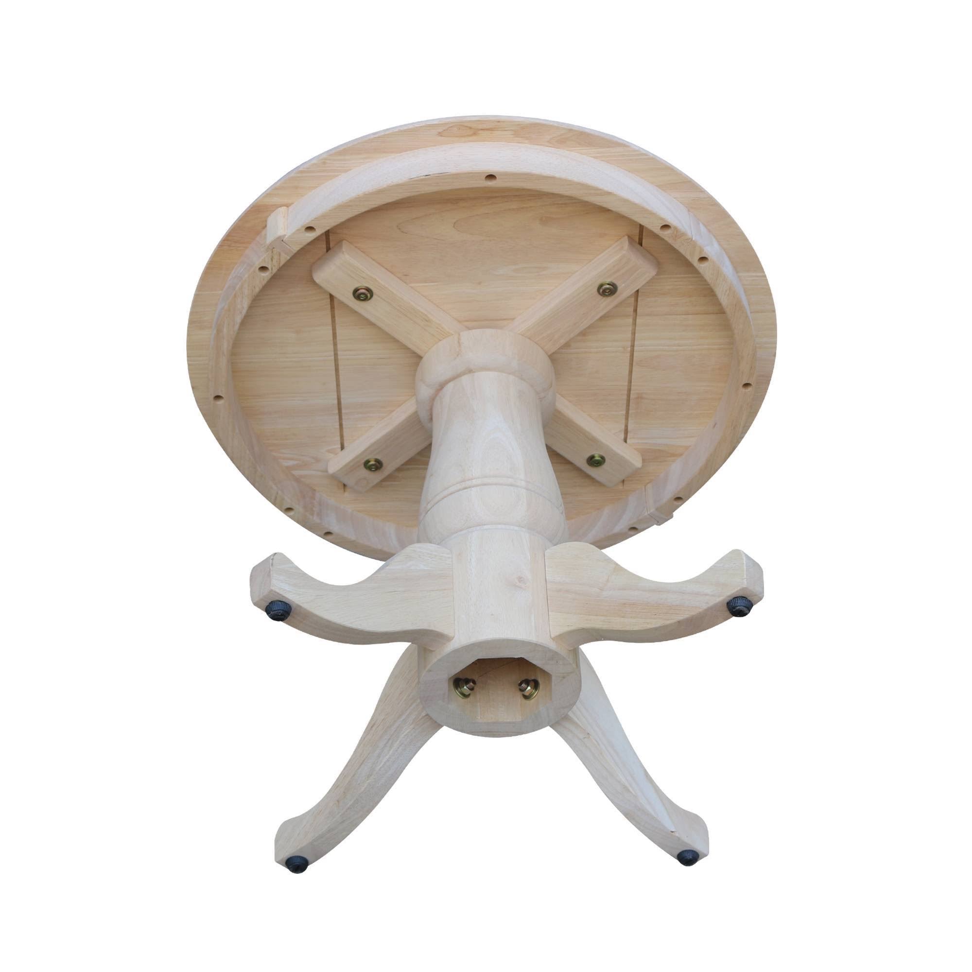 Unfinished Round Pedestal Table P975181