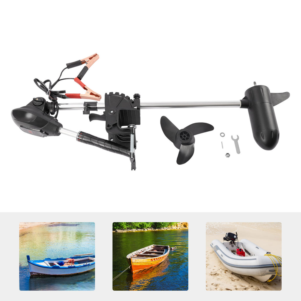 12V 60lb Electric Trolling Motor with LED Battery Indicator D511928