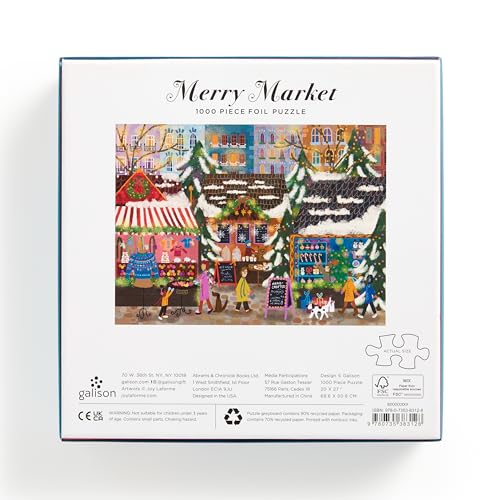 500 Pieces Winter Lights Foil Jigsaw Puzzle H175075