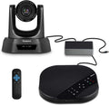 All-in-One Video and Audio Conferencing Camera System 10X Optical Zoom USB PTZ Conference Room Camera with Expansion Microphones B1764
