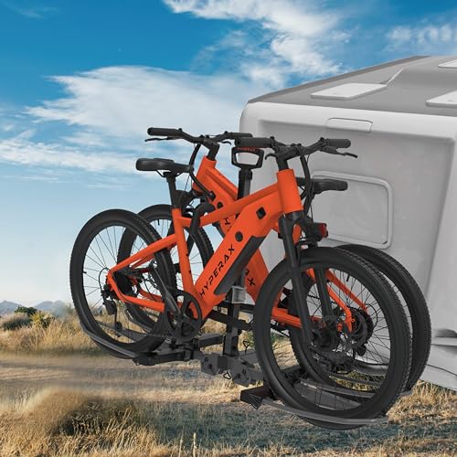 Hitch Mounted 4 Bike Rack Carrier for RV with 2" Class 3 Hitch Fits Up to 5" Fat Tire F127