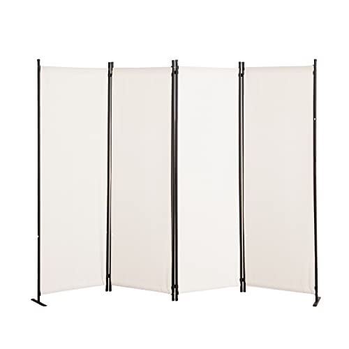 Black 6 Panel Folding Room Divider F3062