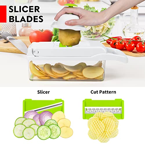 14 in 1 Multifunctional Vegetable Chopper with 8 Blades (Grey) S323703