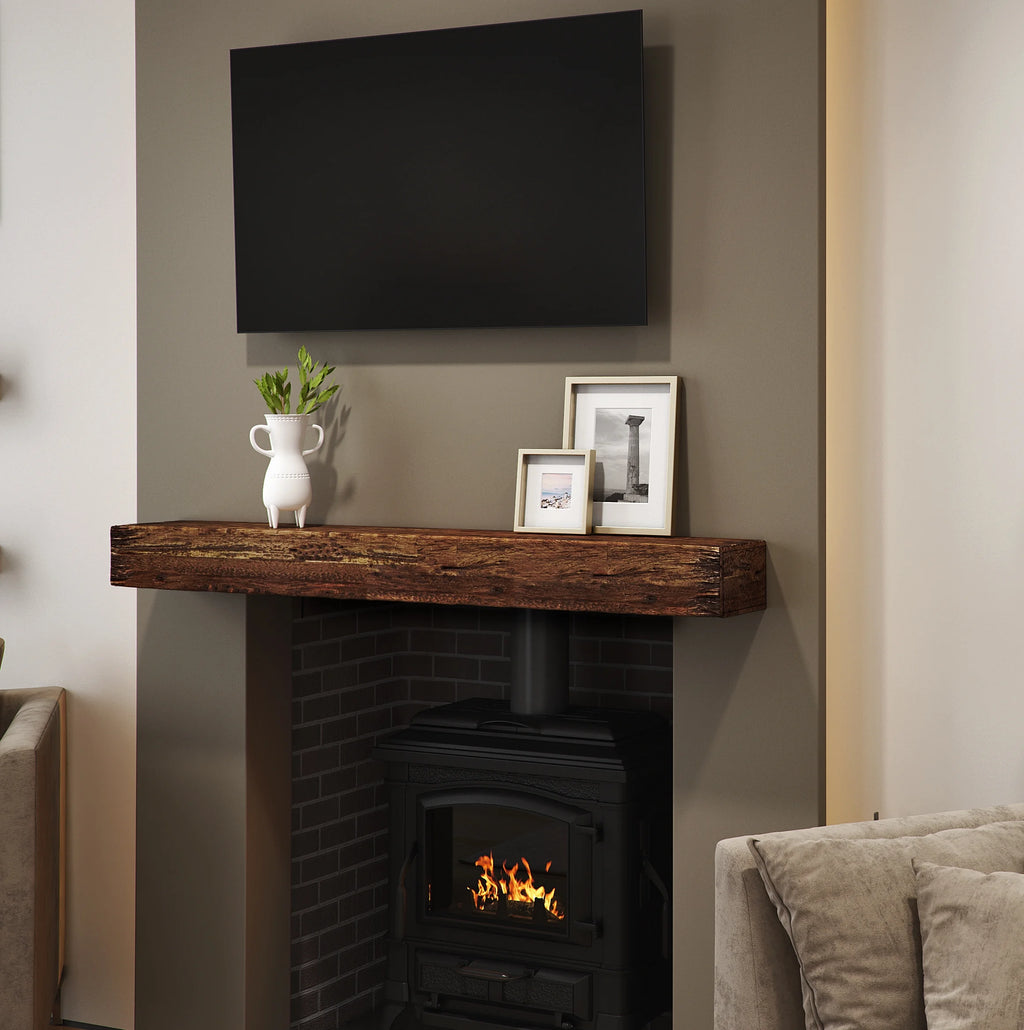 60-inch Fireplace Mantel Wall Shelf Y783