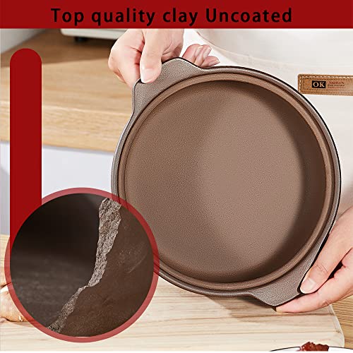 Natural Terracotta Casserole with Lids Clay Pots C586
