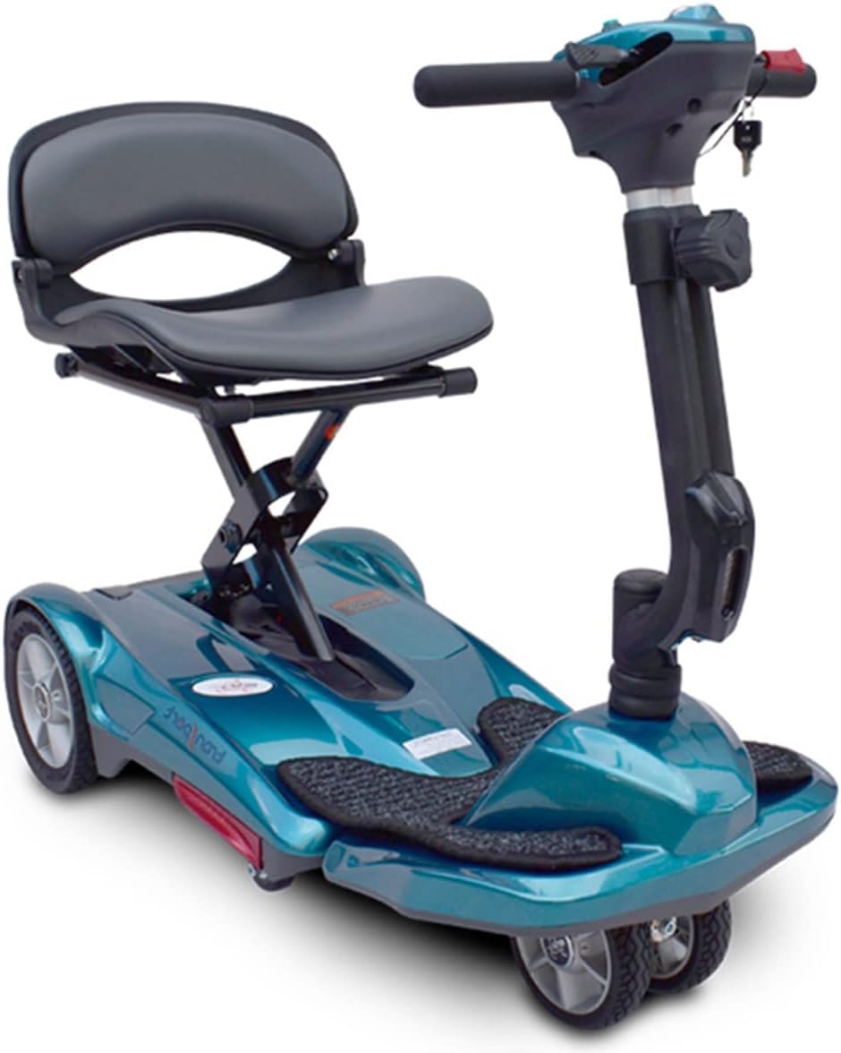 Fold Manual Folding Electric Mobility Scooter, 11.5 Ah Li Battery, Sea Blue Z479