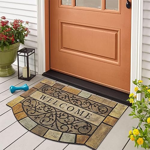 24"x36" Heavy-Duty Outdoor Door Mat with Non-Slip Rubber Backing P8591