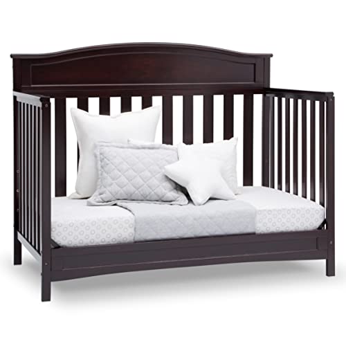 White 4-in-1 Convertible Baby Crib Y94335