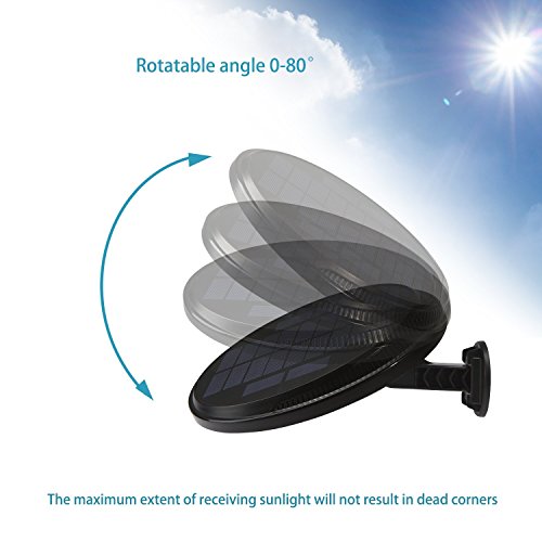 56 LED Solar Powered Motion Sensor Security Wall Lights with IP65 Waterproof O129