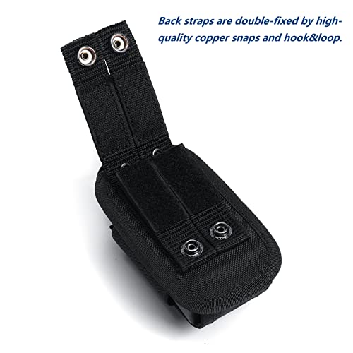 Tactical Radio Holder Elastic Nylon Case with MOLLE Strap Duty Belt Clip W89623