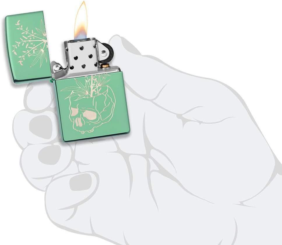 High Polish Green Pocket Lighter R277