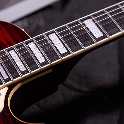Purple Solid Body Electric Guitar with Gigbag R70255