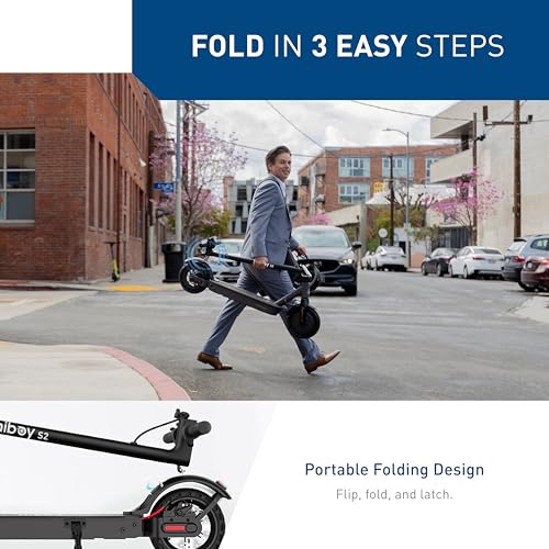 Electric Scooter with 8.5"/9" Tires, 350W Motor, 19 MPH, Double Braking System A9213