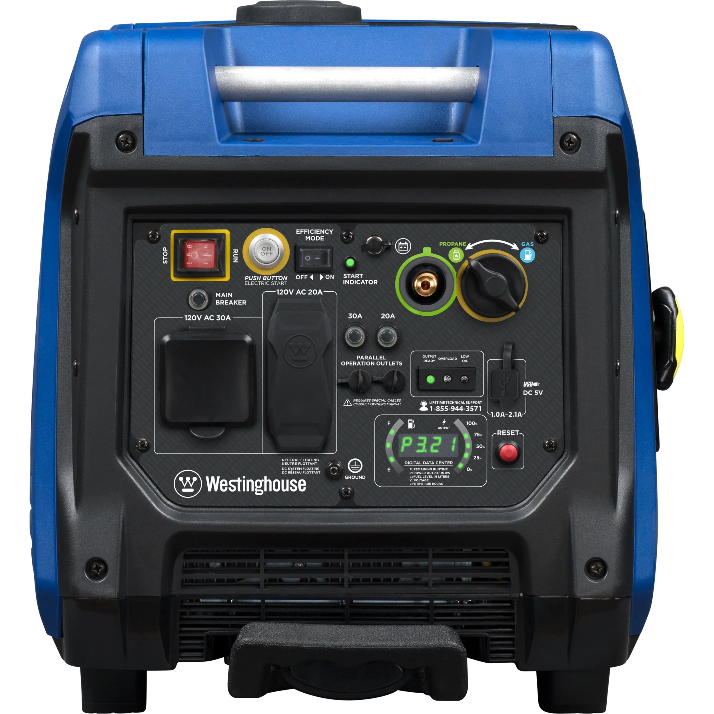 5000 Watt Dual Fuel Portable Inverter Generator B90927