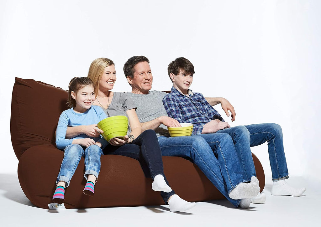 Brown Double Oversized Bean Bag Chair with Washable Outer Cover P8162