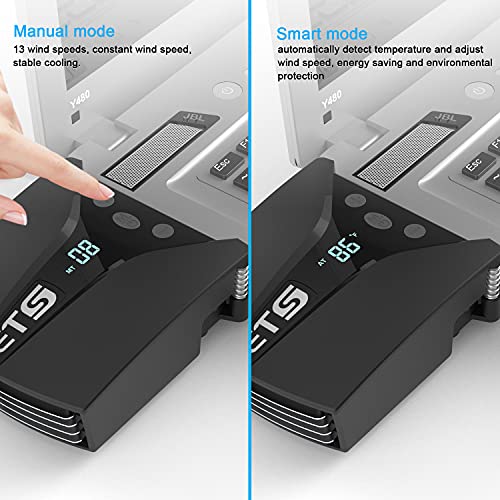 Laptop Fan Cooler with Temperature Display I6714