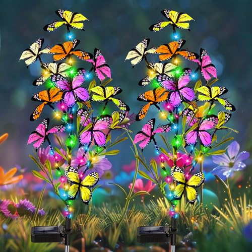 2 Pack Solar Butterfly Tree Lights S523