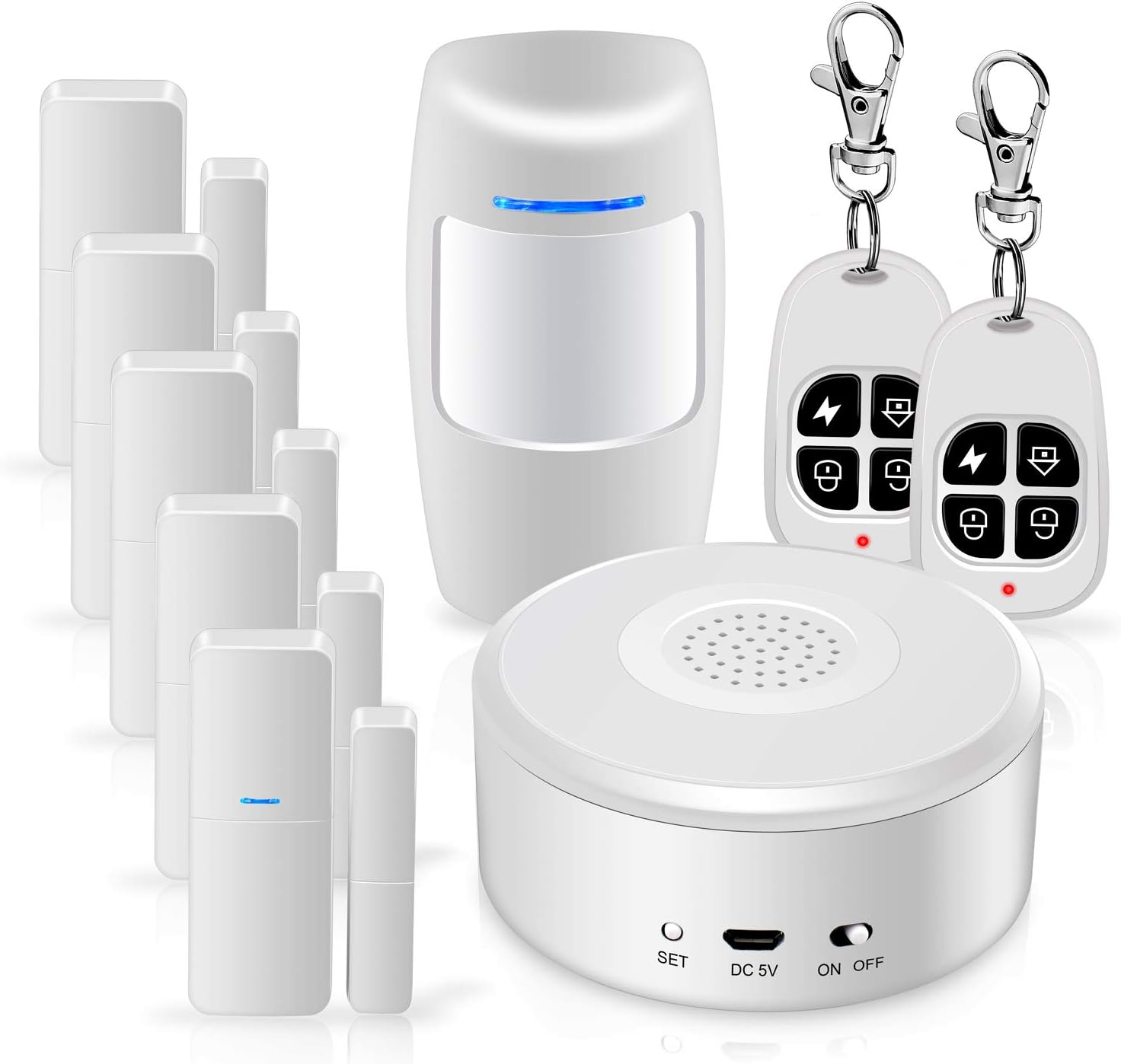 9 Pieces Smart WiFi Alarm System X59377