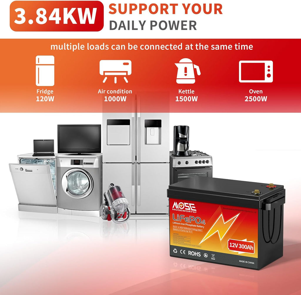 300Ah 12V Lithium Battery 200A BMS C77880