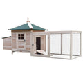 Wooden Chicken Coop with Nesting Box and Removable Tray N48831