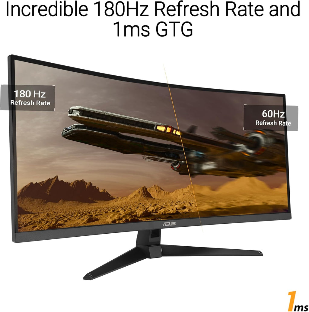 34" Ultra-Wide Curved QHD Monitor, 180Hz, 1ms, FreeSync Premium D3579