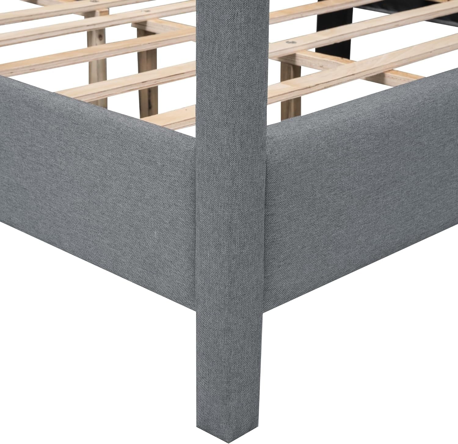 Full Size Canopy Platform Bed with Headboard Q212752