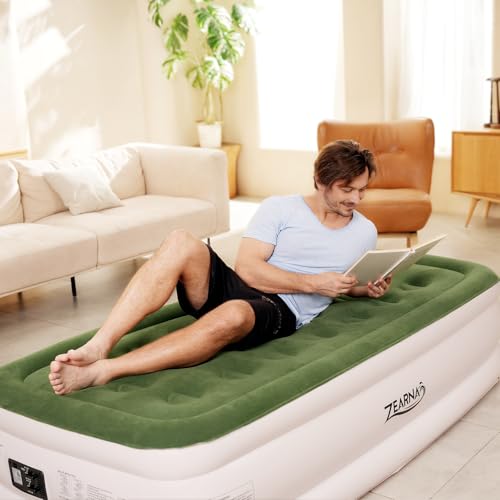 Twin 16" Inflatable Air Mattress with Built Pump E924373