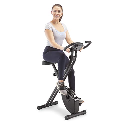 Foldable Upright Exercise Bike with Adjustable Resistance M8078