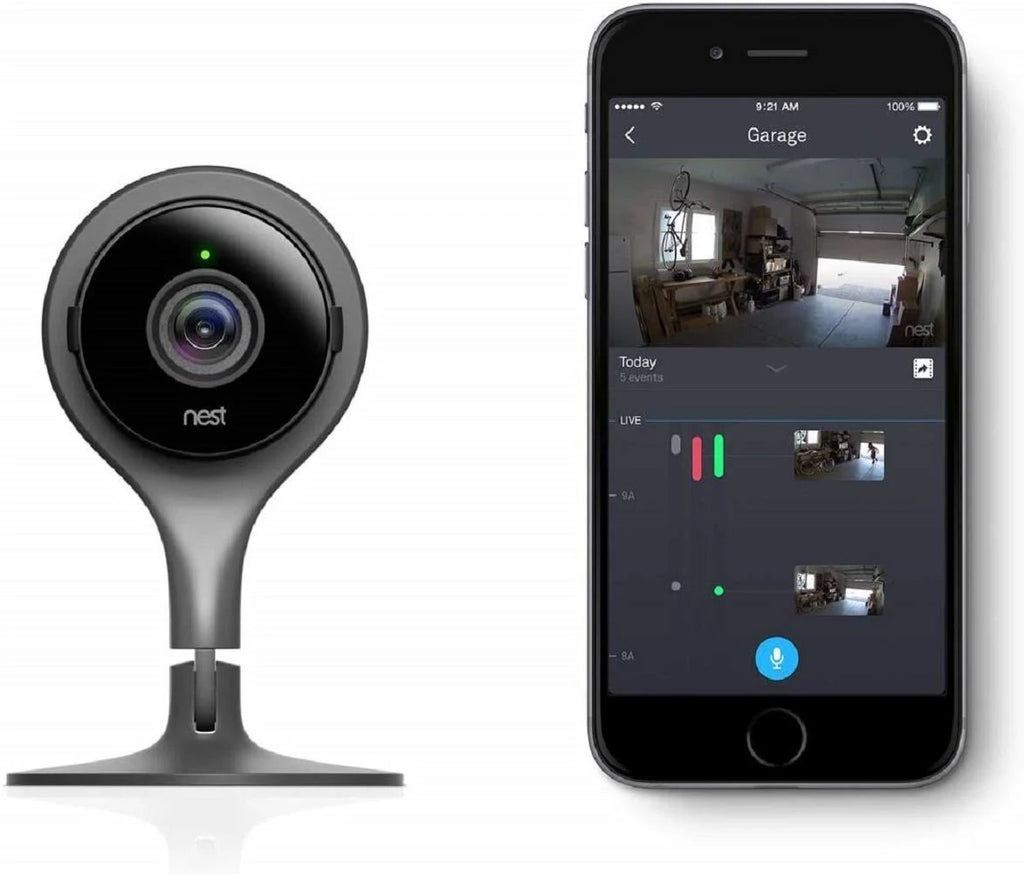 Black 1080p HD Indoor Security Camera W97362