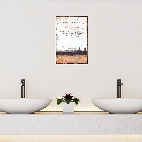 Bible Verse Wall Art Metal Sign X9825