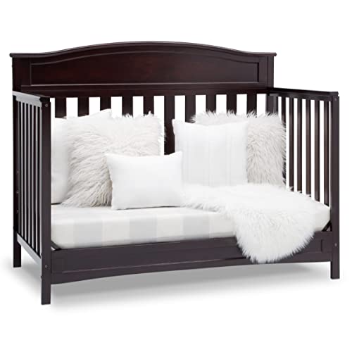 White 4-in-1 Convertible Baby Crib Y94335