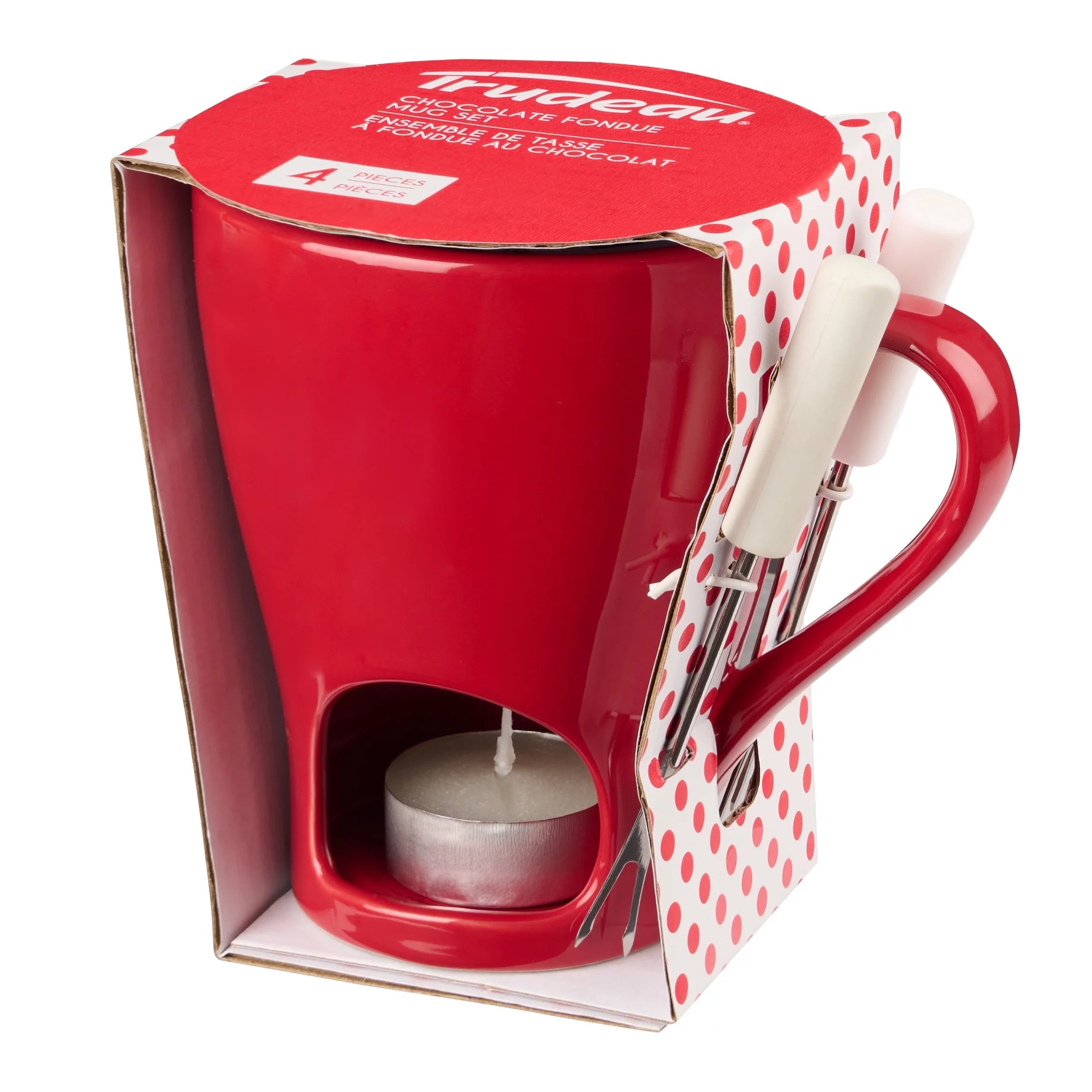 Red Mini Chocolate Fondue Set O30534