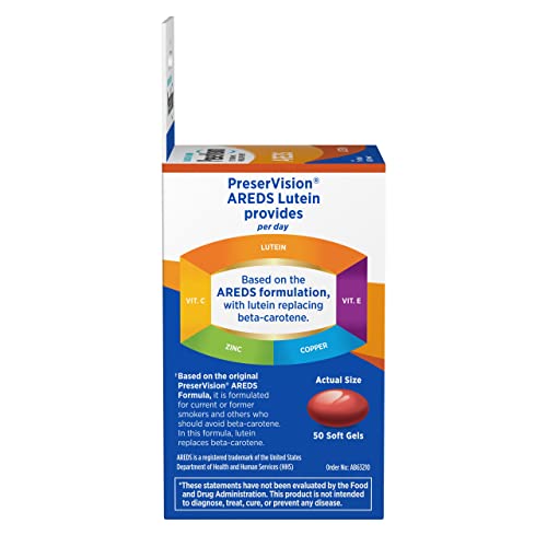 120 Count Eye Vitamin & Mineral Supplement Soft Gels S932