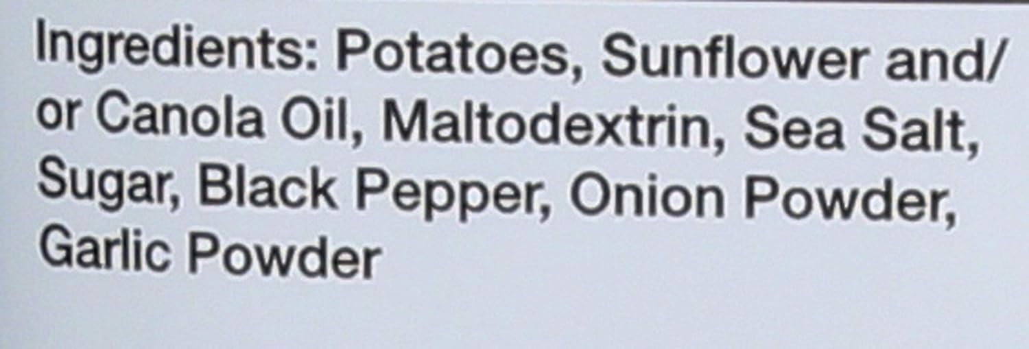 Sea Salt Pepper And Onion Potato Chips, 8 OZ R39920