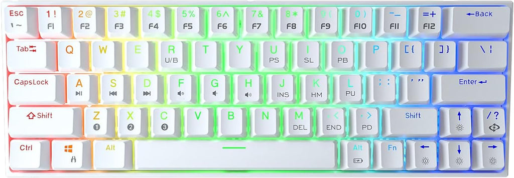 60% Wireless Mechanical Keyboard with RGB Backlit Q960