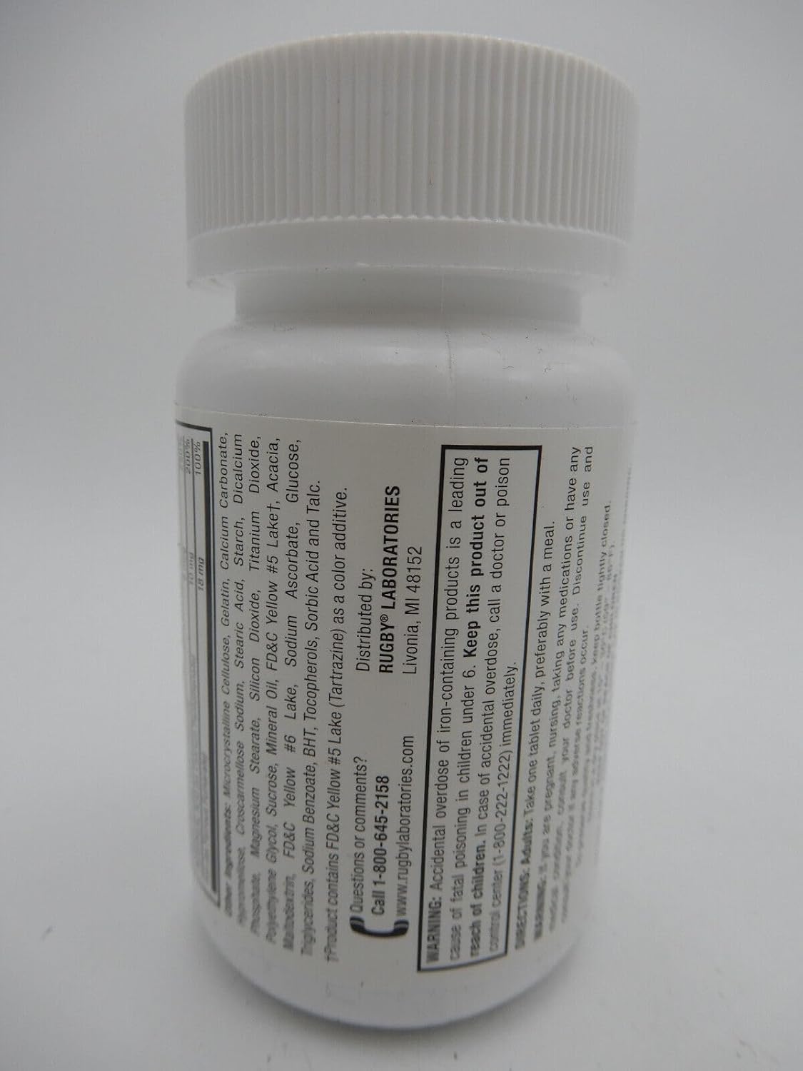 100 Tablets Multivitamin/Mineral Supplement with Iron and Beta-Carotene C52964