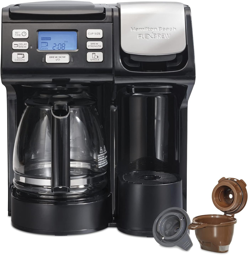 12c Coffee Maker, Single Serve & 12 Cup, Compatible with K-Cup Pods or Grounds K193