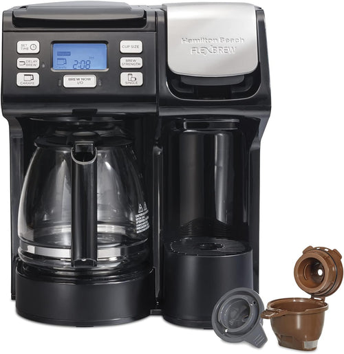 12c Coffee Maker, Single Serve & 12 Cup, Compatible with K-Cup Pods or Grounds K193