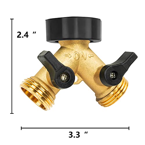 Brass Garden Hose Splitter (2 Way) L375