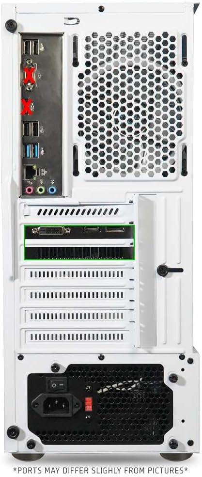 White Intel Core i7 AMD RX 580 8GB 16GB RAM 1TB NVMe SSD Desktop Computer Tower U380