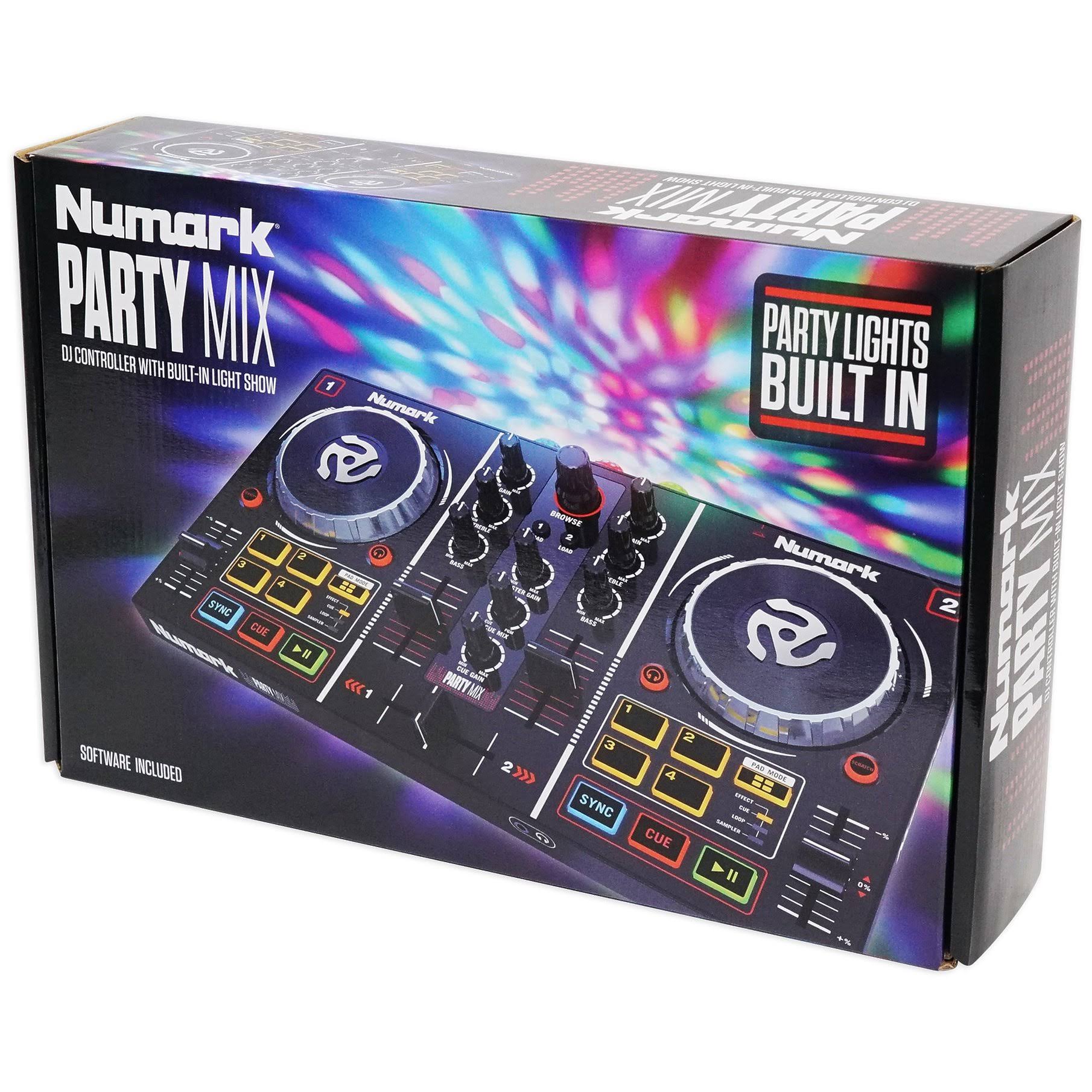DJ Controller with Built in Light Show and Microphone and Cables and Case G916279