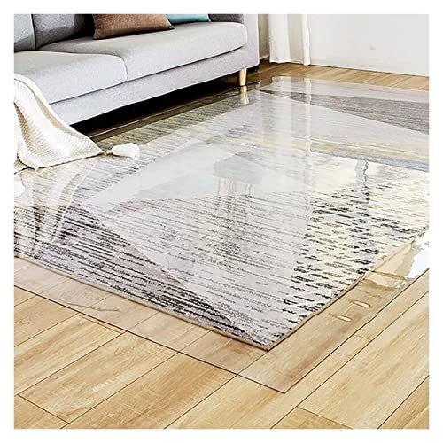 Clear Vinyl Plastic Floor Runner Protector Rug, 1.5mm Thick H82266