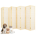Black 5.6 Ft 8 Panel Room Divider V874