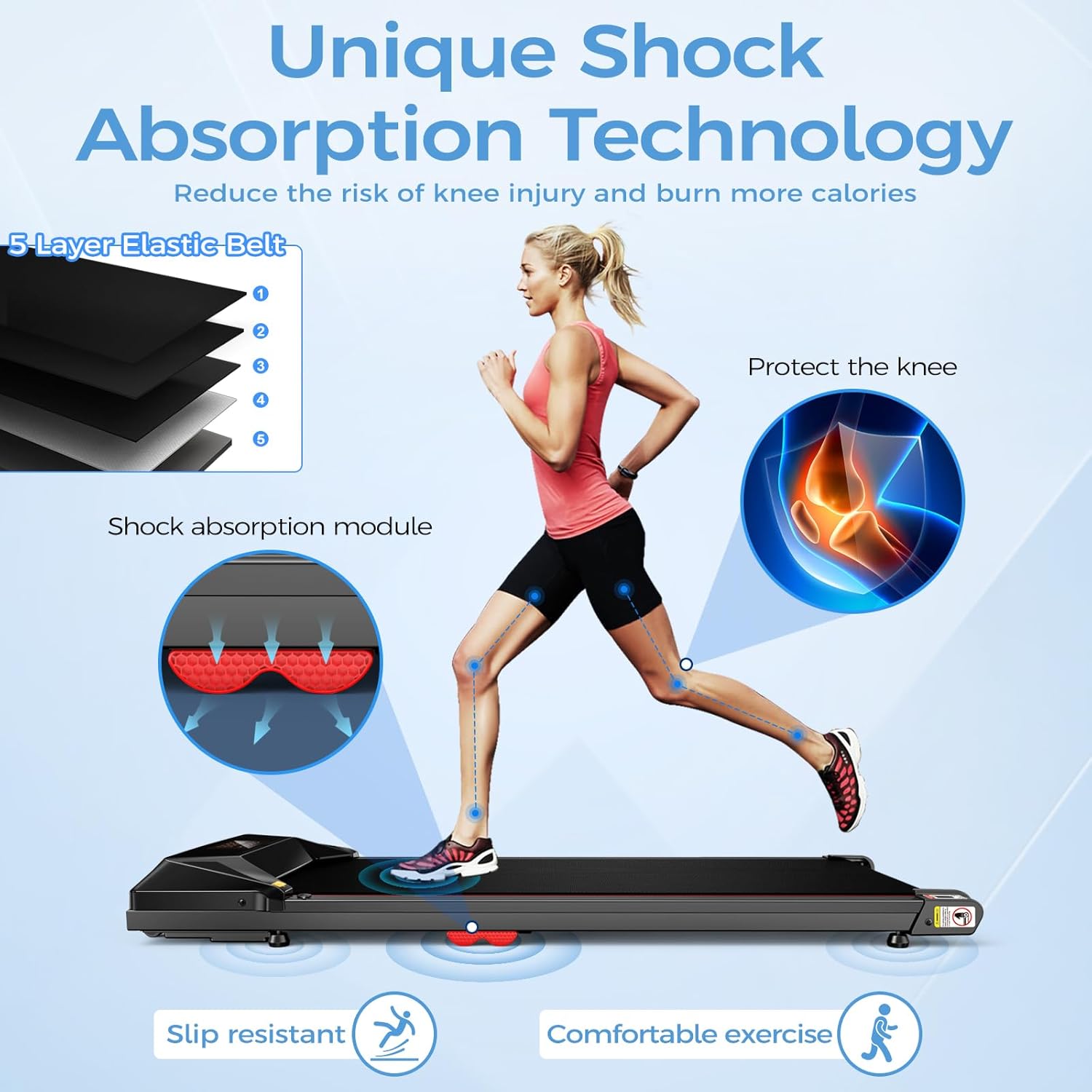 3 in 1 Portable Under Desk Treadmill, 320 lbs Capacity M794