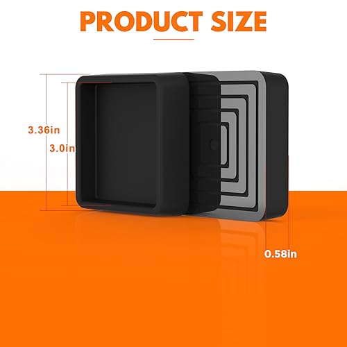 8 Pcs Non Slip Rubber Furniture Coasters Black Z87488