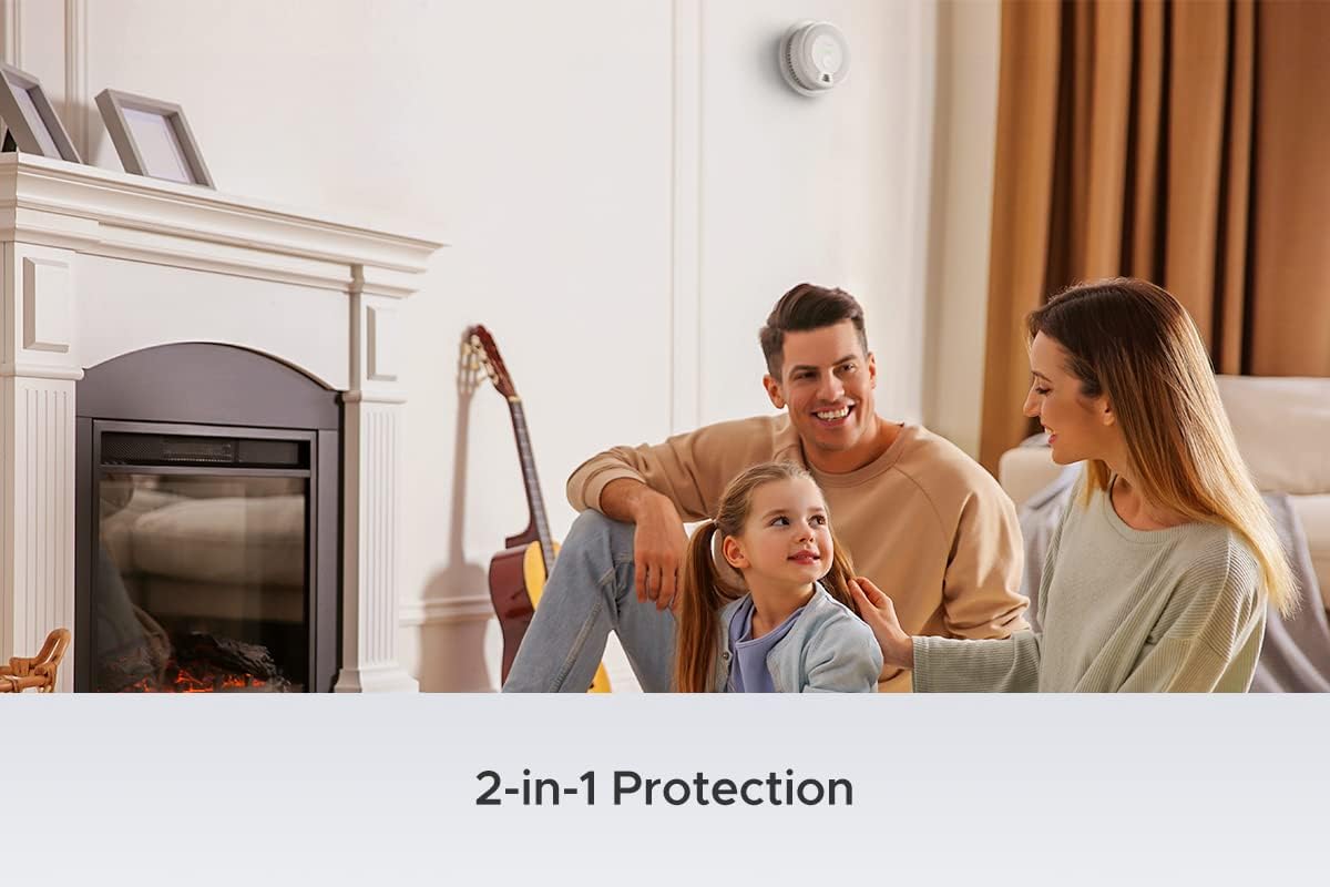 Pack of 3 Wireless Interconnected Smoke and Carbon Monoxide Detector P3663