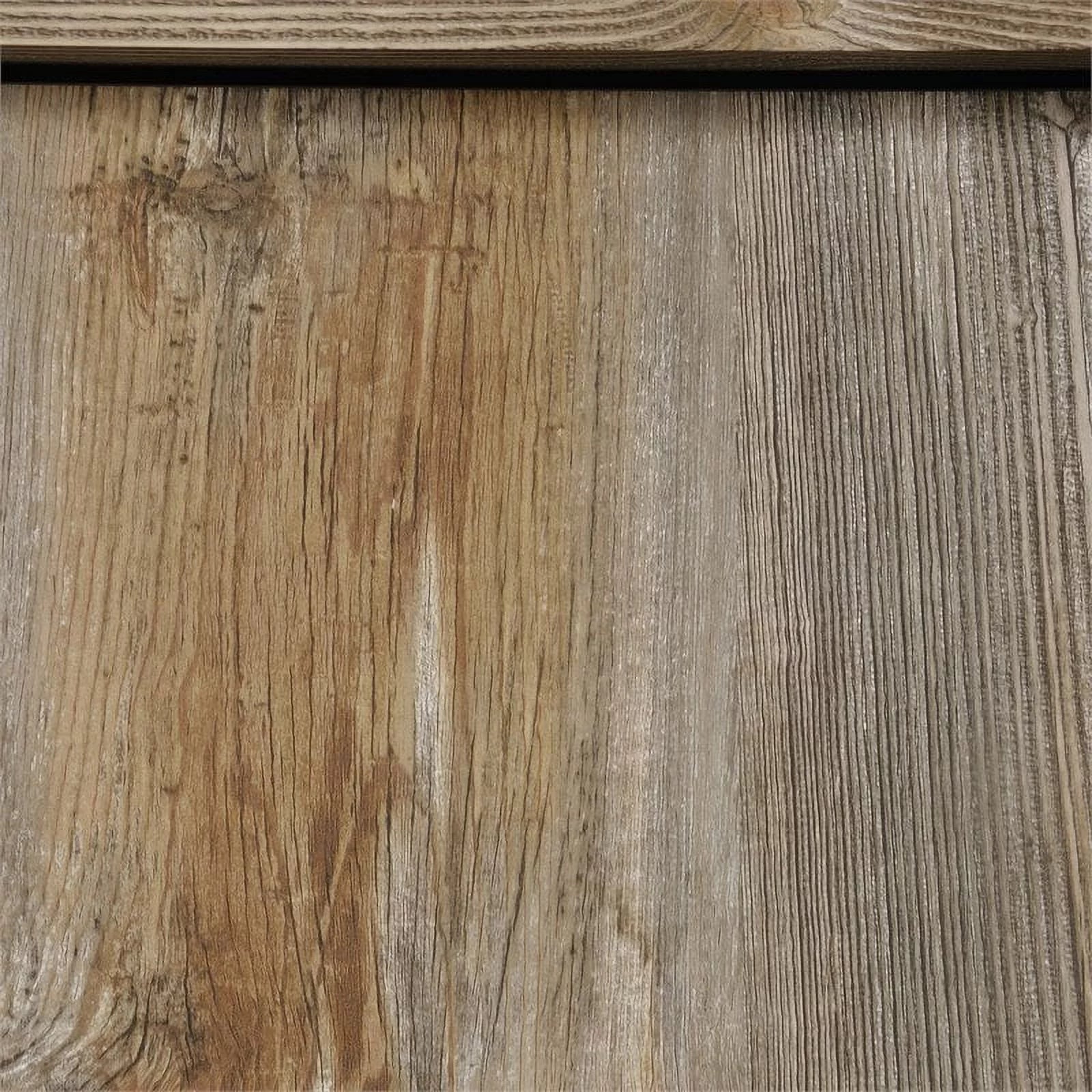 Modern Engineered Wood Storage Cabinet in Rustic Cedar/Brown A919808