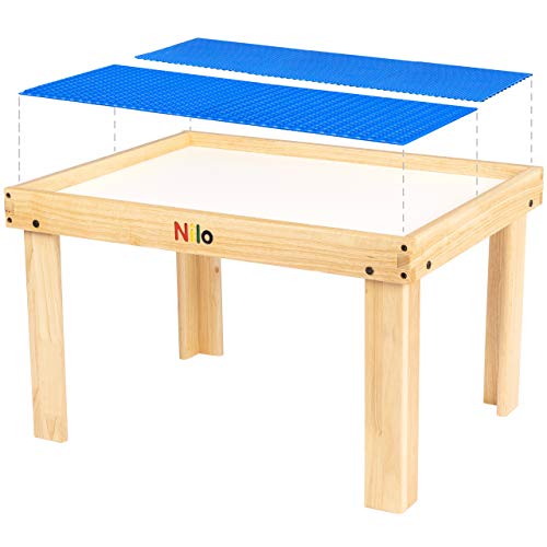 Kids Play Table Set with 2 Detachable Two-Sided Baseplates V618086