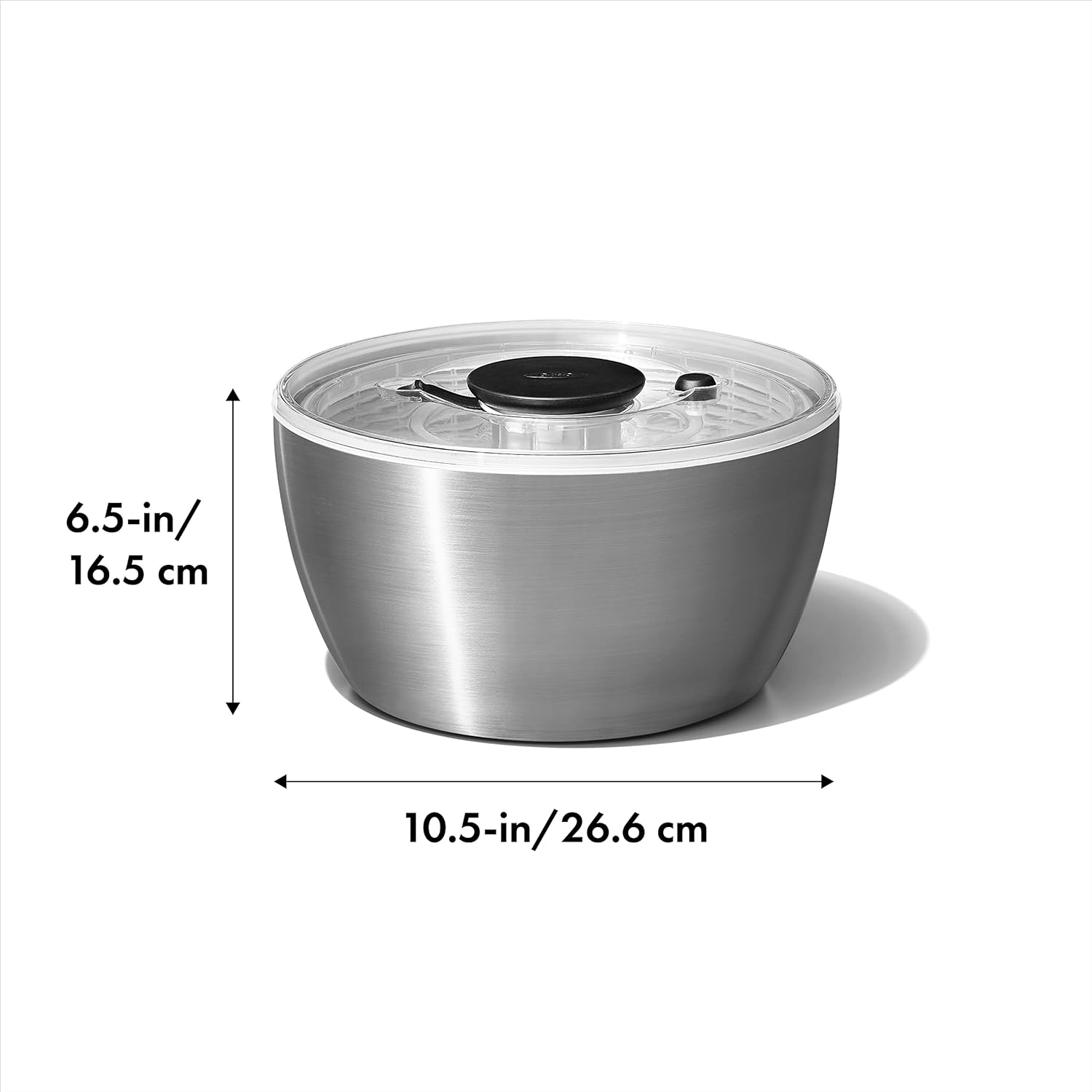 6.34 Qt Stainless Steel Salad Spinner G136824